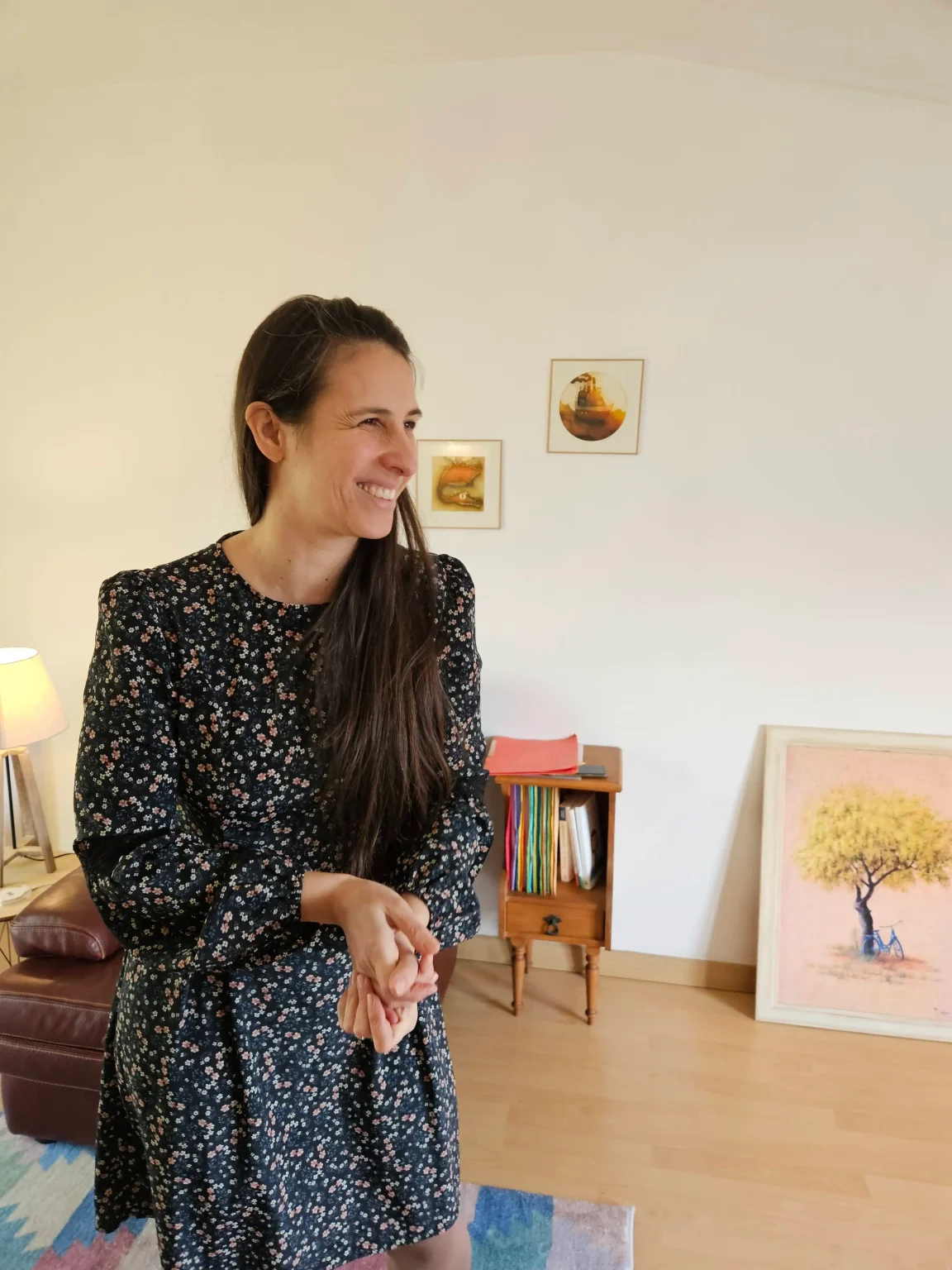 Psychologue clinicienne dans son cabinet à Sainte-Luce-sur-Loire